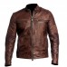 Cafe Racer 2016 Biker Brown Leather Jacket